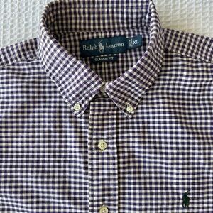Ralph Lauren Men's Purple Gingham Shirt